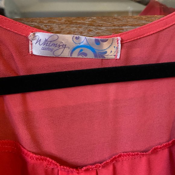 Whimsy Clothing Long Sleeve Pink Romper - Picture 4 of 6